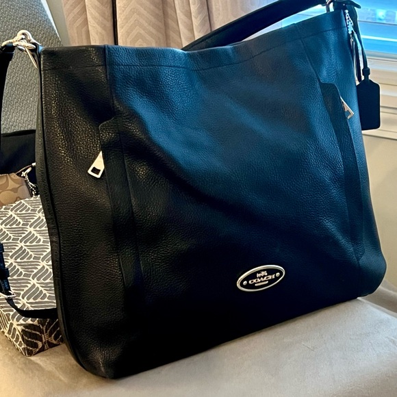Coach Black Leather Crossbody - Picture 1 of 7